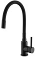 ALVEUS Kuhinjska slavina Flexa, krom,mat crna