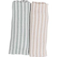 BUBABA BY FREEON Tetra pelena muslin, 2 kom, prugice, 70×70 cm, zelena