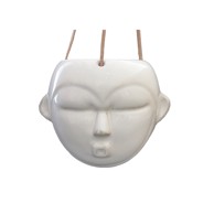PT LIVING Bijela viseća tegla Mask, visina 15,2 cm