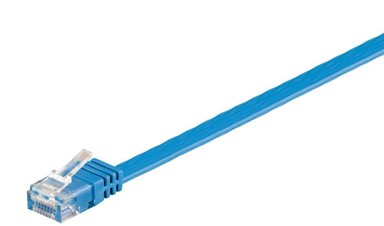 U/UTP Mrežni kabel CAT6 plosnati, 1 m, plavi