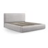 COSMOPOLITAN DESIGN Tapecirani bračni krevet Colonel 180x200 cm s prostorom za pohranu s podnicom, svijetlo sivi