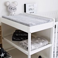 WOODIES Podloga za previjanje, bijela  