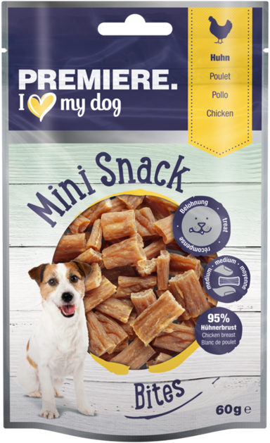 PREMIERE Poslastica za pse Mini Snack Bites, piletina, 60 g