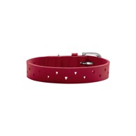 HUNTER Ogrlica za pse Aalborg Soul, XXS-XS, kožna, crvena