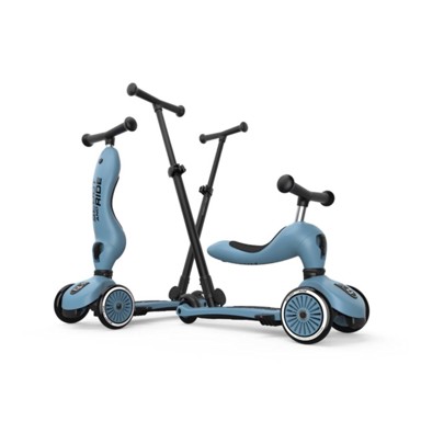 SCOOT&RIDE Romobil Highwaykick 1 Push and Go, siva