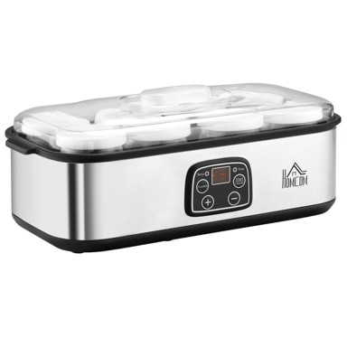 HOMESTAR Aparat za jogurt, 36 × 18 × 14 cm, srebrna