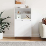 Visoka komoda bijela 60x36x110 cm od konstruiranog drva , bijela