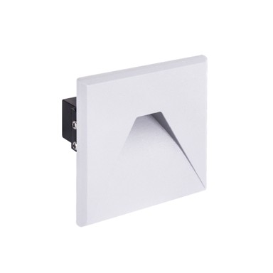Ugradbena zidna svjetiljka KURS, LED, D 1.6W, bijela, 4000K, IP54