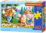 CASTORLAND Puzzle Tri praščića, 60 kom