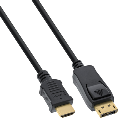 INLINE DisplayPort na HDMI adapter kabel 7,5 m, crni
