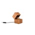 TRIO Smeđa stolna lampa (visina 16 cm) Treasure 
