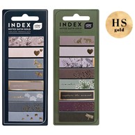 INTERDRUK Zastavice 12x45 mm 8 boja 25 listića Satin Gold