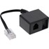 INLINE Telefonski kabel 69943, 0,15 m, crni