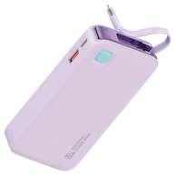USAMS Powerbank s uvlačivim Lightning kabelom za iPhone 12/13/15, 10.000 mAh, 20 W PD