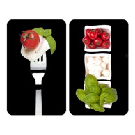 WENKO Stakleni poklopac za štednjak Caprese 52x30 cm 2 kom 