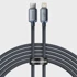 BASEUS Kabel tip C za Apple, Lightning, 8-pinski, 20 W, 2 m, crni