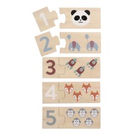 KINDSGUT Drvena dječja puzzle (broj komada 20 kom) Numbers