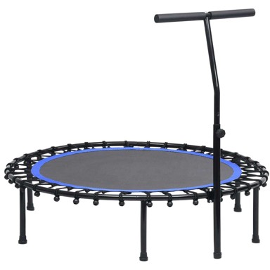 Trampolin za vježbanje s ručkom, 122 cm, okruglo, bez sigurnosnih jastučića