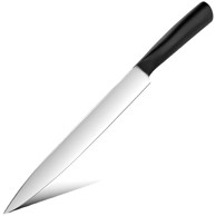 Kuhinjski nož Me-35098 Slicing Kp35098, crni