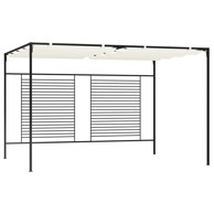 Sjenica s pomičnim krovom 3 x 4 x 2,3 m 180 g/m², krem