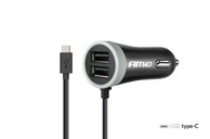AMIO Auto punjač PCH PRO-03 USB-C + 2x USB 2.4A 12/24V