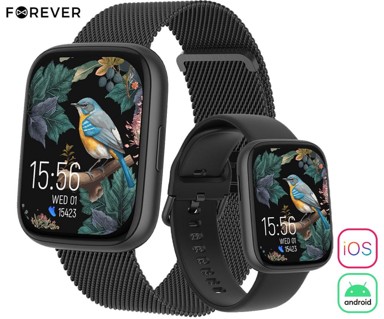FOREVER ForeVigo 4 SW-330, AMOLED, BT 5.4, Android + iOS, IP68, crna