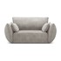 MAZZINI SOFAS Svijetlo siva fotelja Vanda, 128x110x85 cm