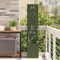 Dekorativna pregrada za vrt 32 x 140 cm, zelena