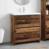 Set namještaja za kupaonicu 81 x 40 x 84,5 cm, staro drvo