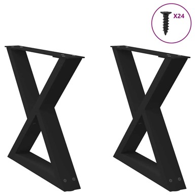 Noge za blagovaonski stol t-oblika, 2 kom, 90 x 35 x (72-73) cm, bijela