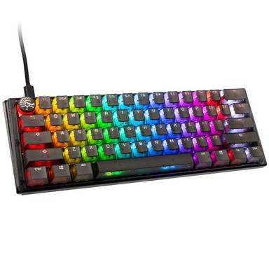 DUCKY Tipkovnica One 3 Aura Black Mini Gaming, RGB LED, Gateron Baby Kangaroo (US) - DKON2161ST-KUSPDABAAAG1