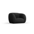 COSMOPOLITAN DESIGN Tamno siva fotelja od bouclé tkanine Essen, 130x95x86 cm