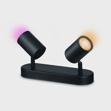 PHILIPS Wiz reflektor Imageo, 2x5 W, RGB, crna