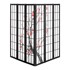 VEVOR Pregrada za sobu, 6 panela, japanski stil, 2420x1700x18,5 mm, crna