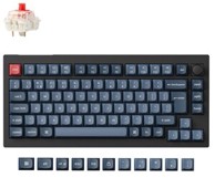 KEYCHRON Mehanička tipkovnica V1 Max QMK, bežična, UK ISO, HR znakovi, crna