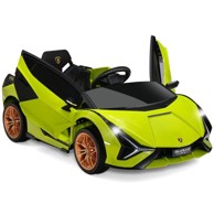 Auto dječji električni Lamborghini, 12 W, s 2.4G daljinskim upravljačem, 3–5 km/h, MP3, zeleni