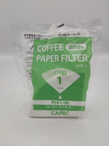 CAFEC konusni papirnati filtri za kavu Traditional, veličina 1, CC1-100W, bijela, 100 kom.
