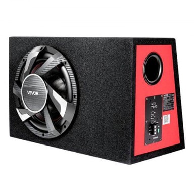 VEVOR Aktivni subwoofer CT-12 Bass paket, 245 W RMS, 582 x 370 x 374 mm, crni