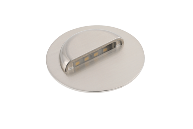 Ugradna zidna LED svjetiljka 0,8 W 4000 K 12 V IP20 inox, srebrna