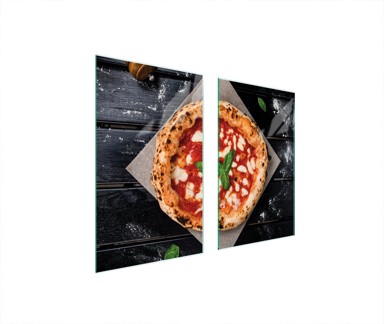 TMK Staklena zaštita za štednjak ili ploču za kuhanje 75x52, pizza