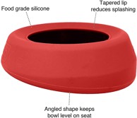 KURGO Zdjelica za vodu, crvena