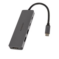 AXAGON USB hub HMC-5H60 USB-C 3.2 Gen 1 hub, 2x USB-A, 1x USB-C, 4K 60Hz HDMI, PD 100W, 15cm USB-C cable-HMC-5H60