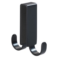 WENKO Crna dvostrana kuka za vrata tuša Vieste