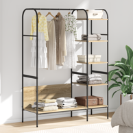 stalak za odjeću s policama sonoma hrast, 120x44x160 cm