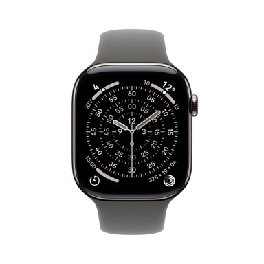 APPLE Pametni sat Watch Series 11 GPS + Cellular, titanijsko kućište 42 mm, prirodna, sivi remen