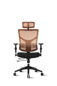ERGOVISION Ergonomska uredska stolica Essent, narančasto-crna