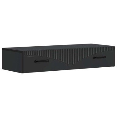Zidni stol, 87,5 x 34,5 x 17 cm, crna