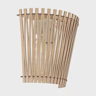 Zidna lampa Sendero, 1×E27, smeđa i nikal-mat