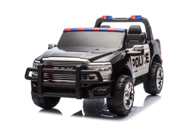 Licencirani auto na akumulator RAM 3500 Police - dvosjed - crni