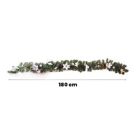 Božićna girlanda dekorativna 1,8 m srebrna